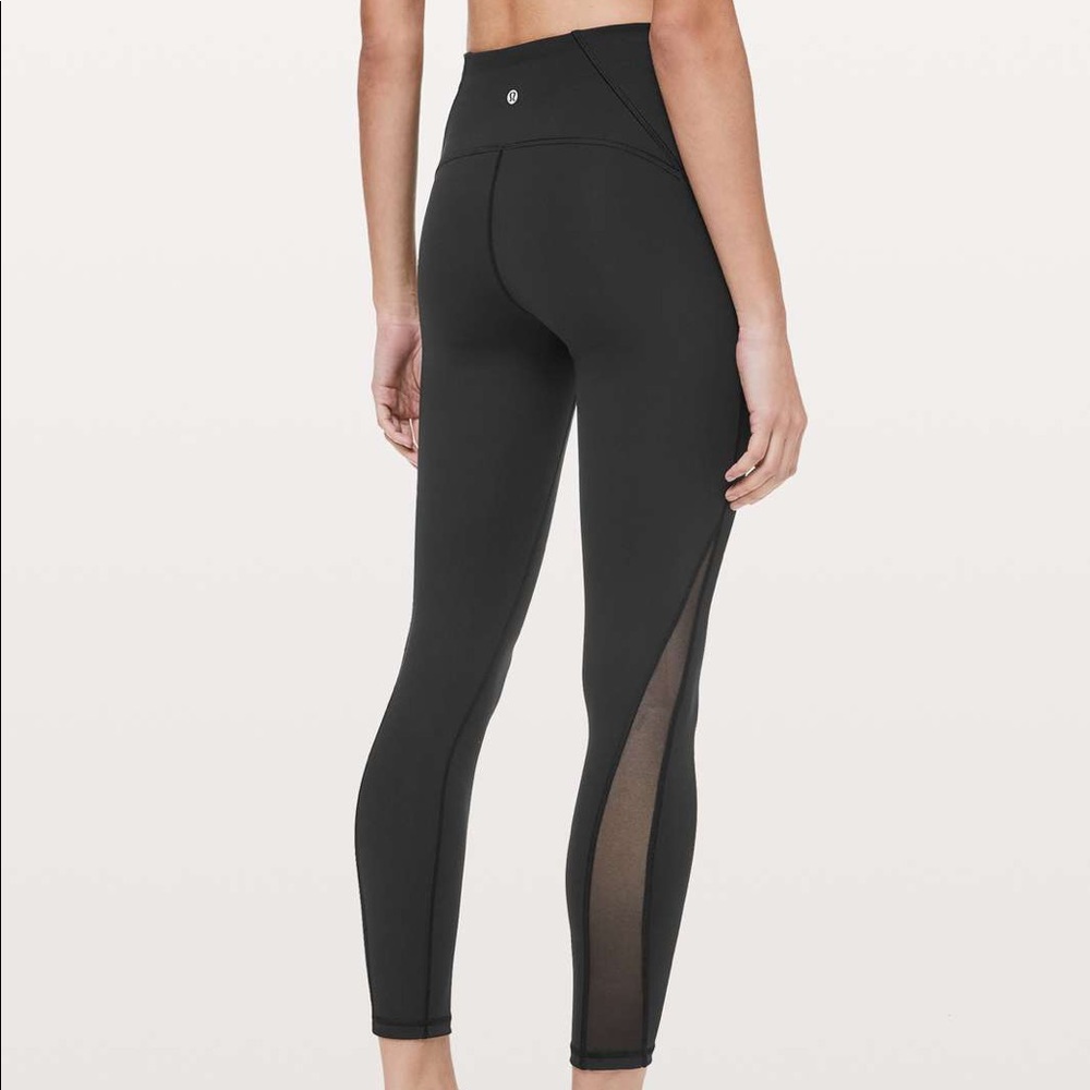 Black lululemon train times pant